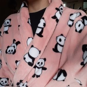 Pink Panda Kawaii Robe